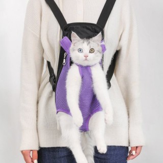 Breathable cat and dog travel chest and shoulder bag