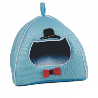 Simple solid color pet house bed