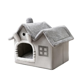 Cartoon-shaped warm pet nest