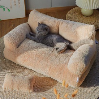 Removable and washable rectangular indoor pet sofa bed